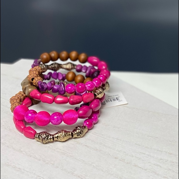 Jewelry - HOST PICK!!💜 Moroccan Me Pink Custom Made Wrap Bracelet<< NWT